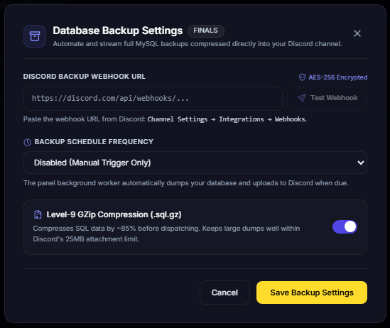 Automated Discord Database Backups